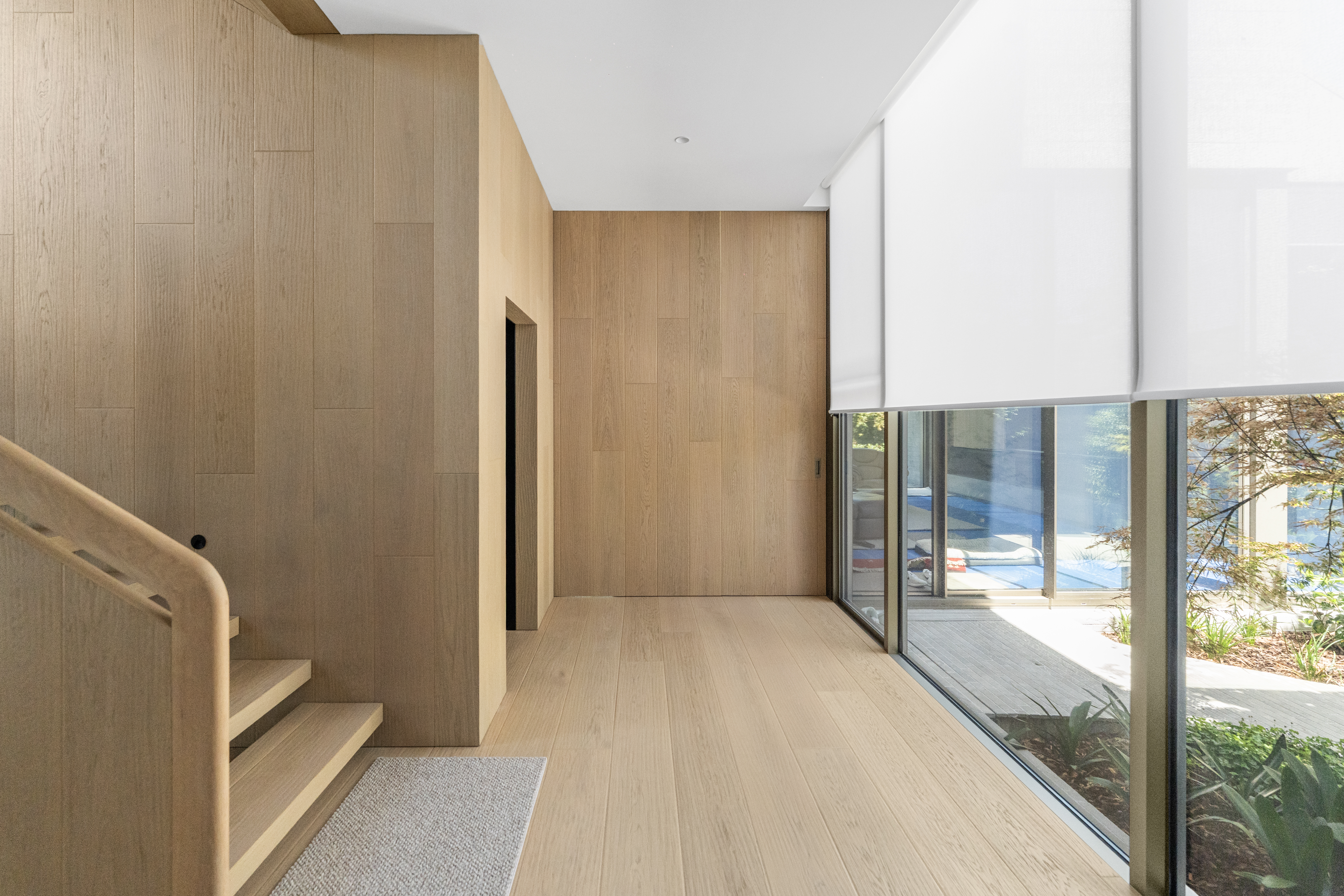 Black Rock — entry with timber cladding